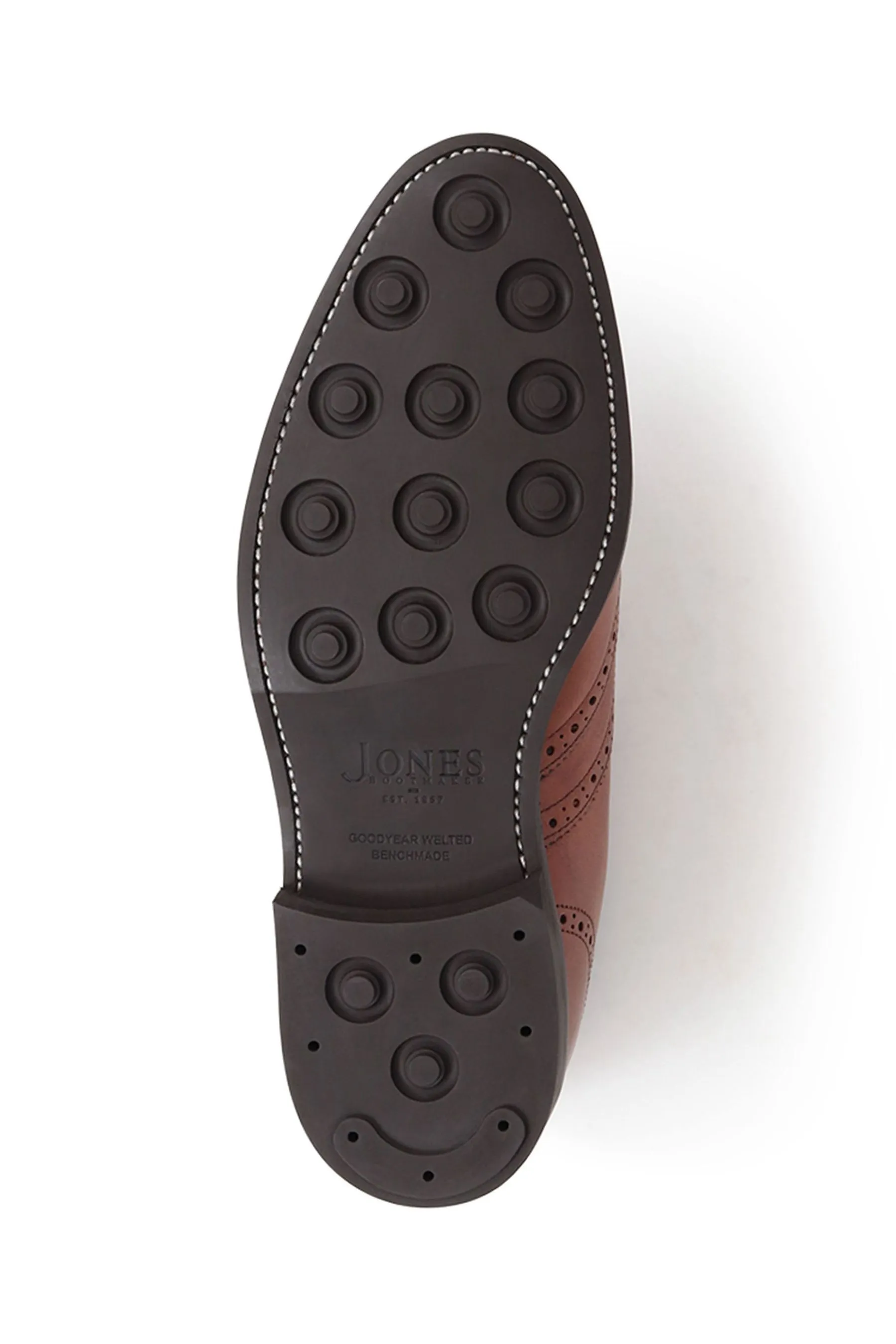 Jones Bootmaker - Mayfair Goodyear - Scarpe brogue Oxford rinforzate uomo in pelle nere     